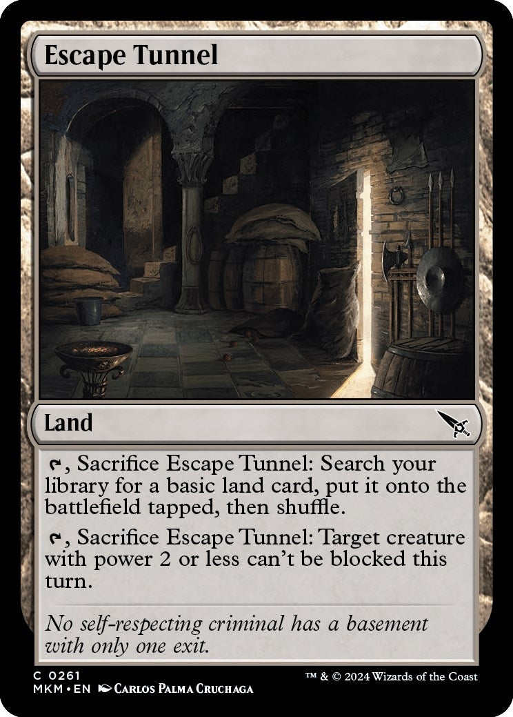 Image for Escape Tunnel (261) [Murders at Karlov Manor] - Magic: The Gathering