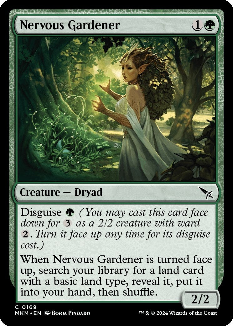 Image for Nervous Gardener (169) [Murders at Karlov Manor] - Magic: The Gathering