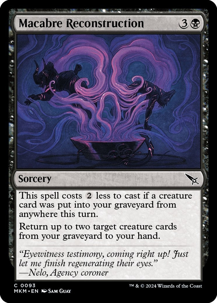 Image for Macabre Reconstruction (93) [Murders at Karlov Manor] - Magic: The Gathering
