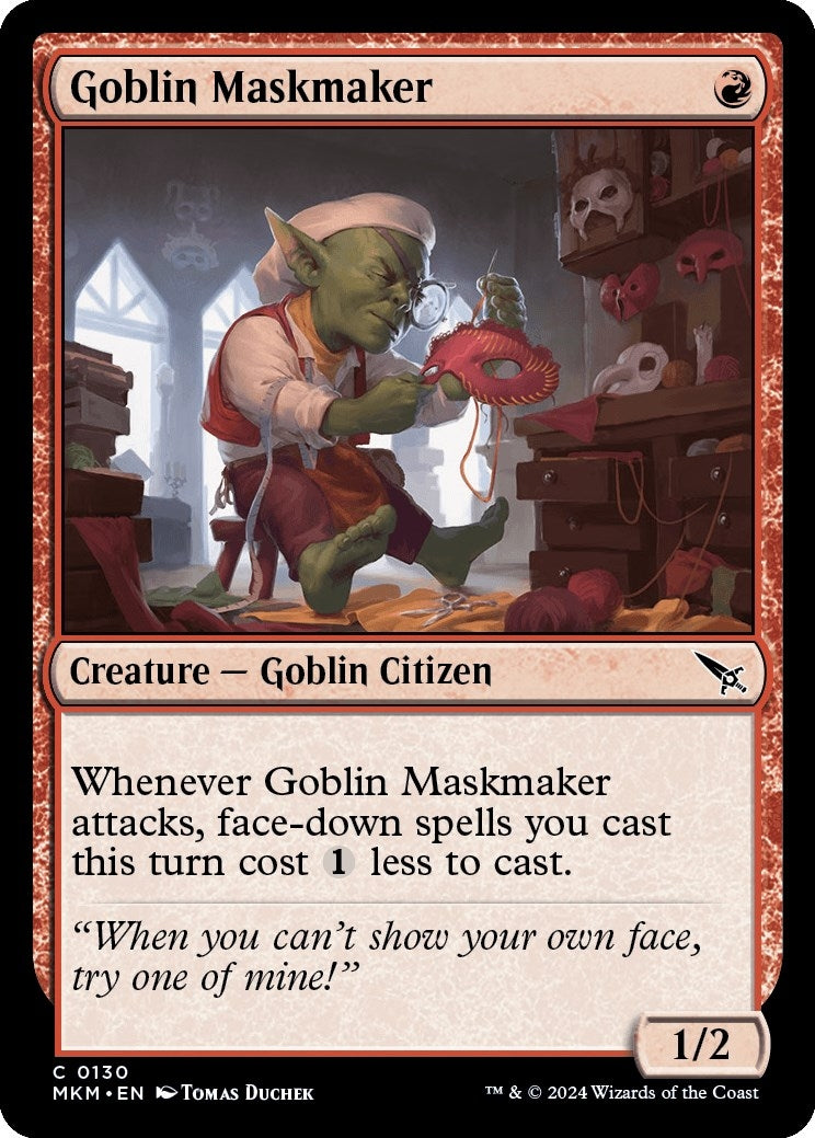 Image for Goblin Maskmaker (130) [Murders at Karlov Manor] - Magic: The Gathering