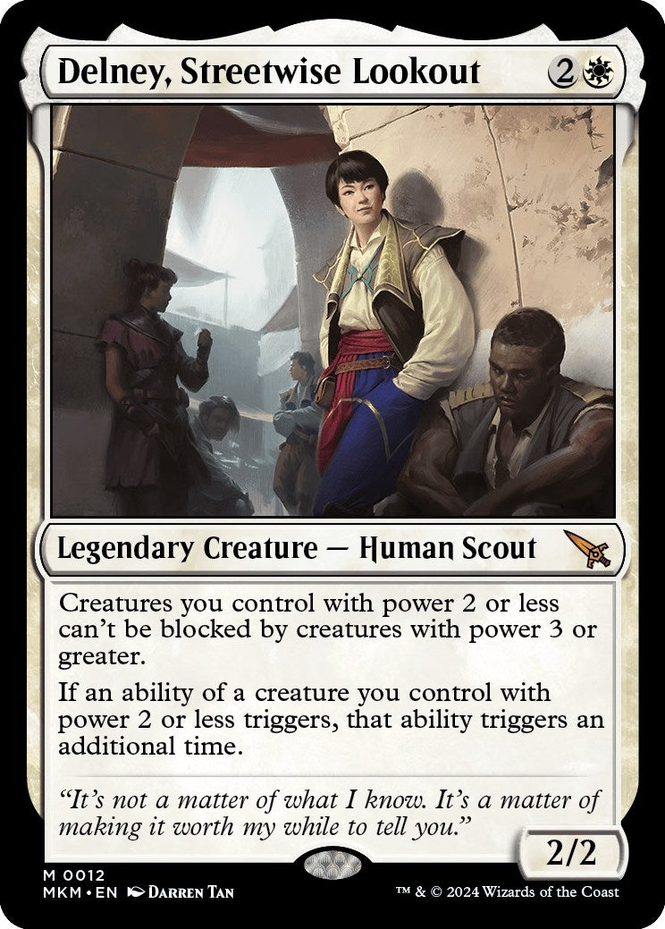 Image for Delney, Streetwise Lookout (12) [Murders at Karlov Manor] - Magic: The Gathering