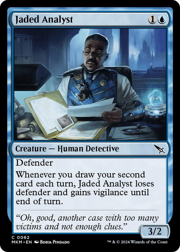 Image for Jaded Analyst (62) [Murders at Karlov Manor] - Magic: The Gathering