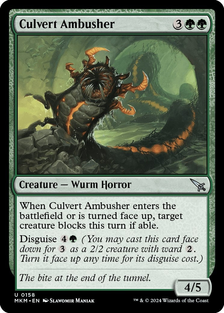 Image for Culvert Ambusher (158) [Murders at Karlov Manor] - Magic: The Gathering
