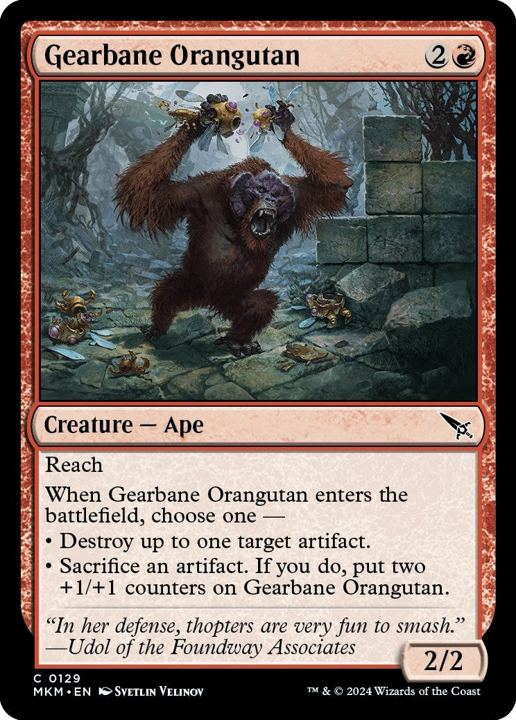 Image for Gearbane Orangutan (129) [Murders at Karlov Manor] - Magic: The Gathering