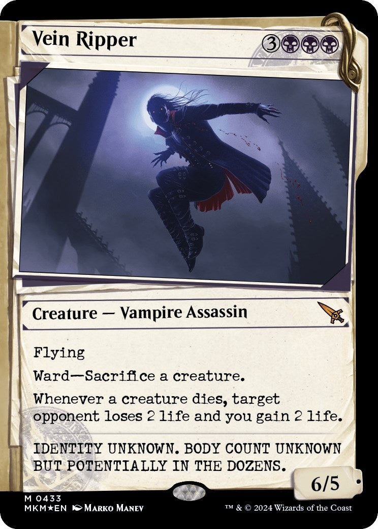 Image for Vein Ripper (Showcase) (Invisible Ink) (433) [Murders at Karlov Manor] - Magic: The Gathering
