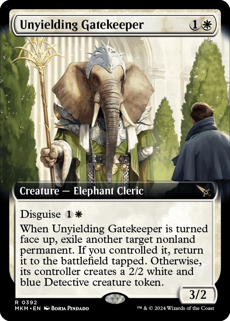 Image for Unyielding Gatekeeper (Extended Art) (392) [Murders at Karlov Manor] - Magic: The Gathering