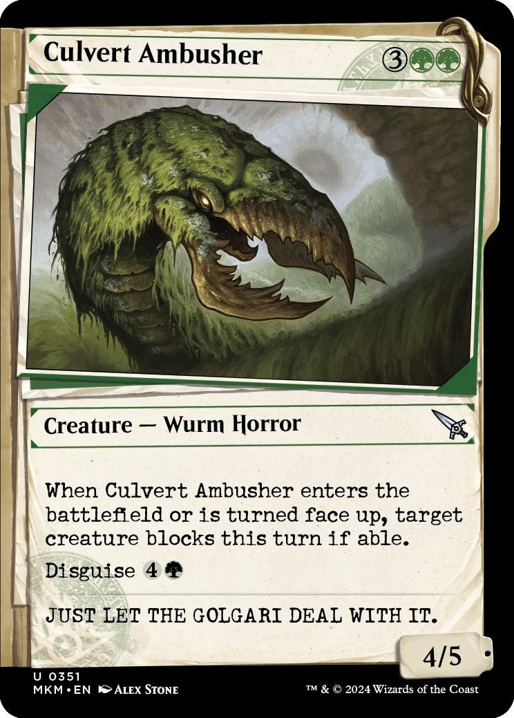 Image for Culvert Ambusher (Showcase) (351) [Murders at Karlov Manor] - Magic: The Gathering