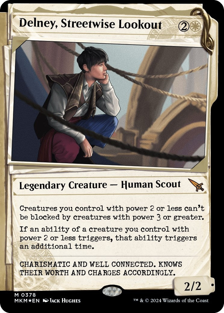 Image for Delney, Streetwise Lookout (Showcase) (Invisible Ink) (378) [Murders at Karlov Manor] - Magic: The Gathering