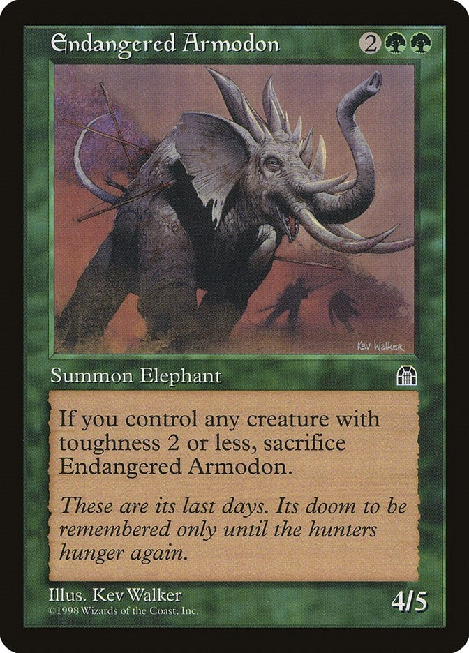 Image for Endangered Armodon [Stronghold] - Magic: The Gathering