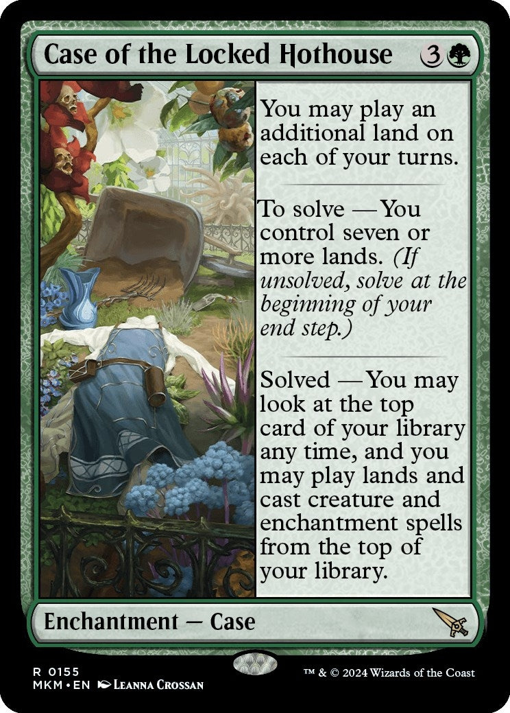 Image for Case of the Locked Hothouse (155) [Murders at Karlov Manor] - Magic: The Gathering