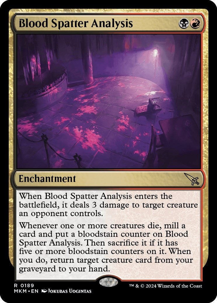 Image for Blood Spatter Analysis (189) [Murders at Karlov Manor] - Magic: The Gathering