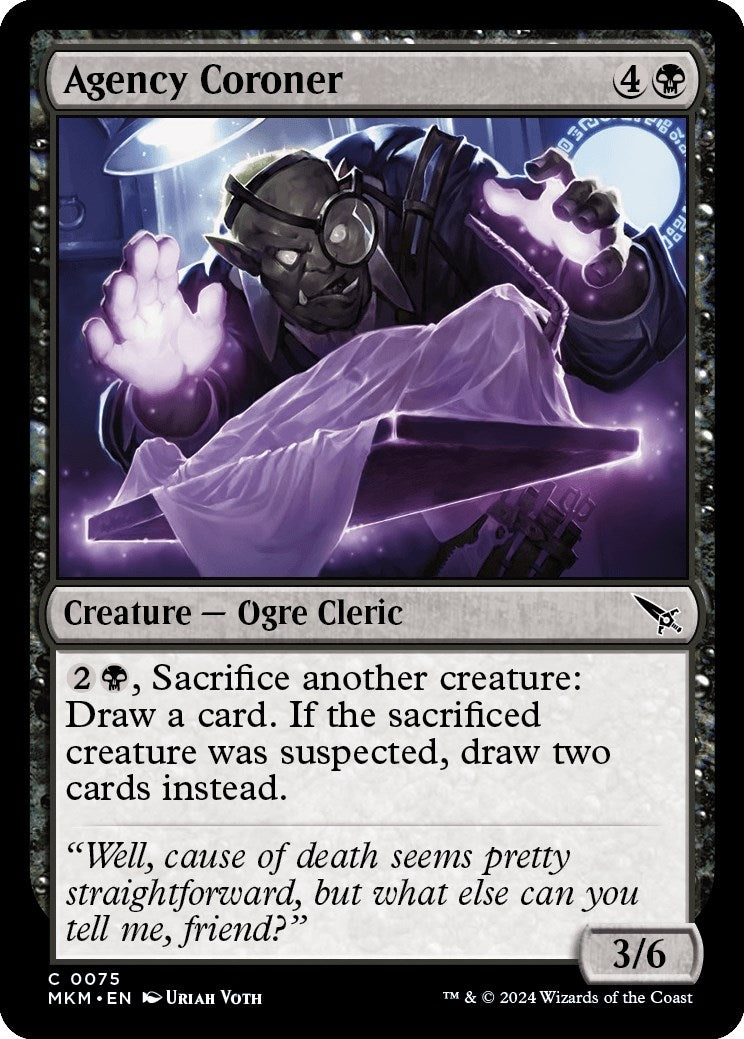 Image for Agency Coroner (75) [Murders at Karlov Manor] - Magic: The Gathering