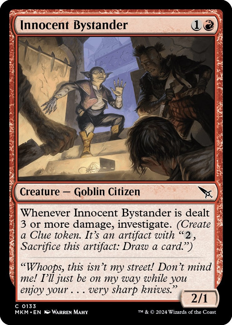 Image for Innocent Bystander (133) [Murders at Karlov Manor] - Magic: The Gathering