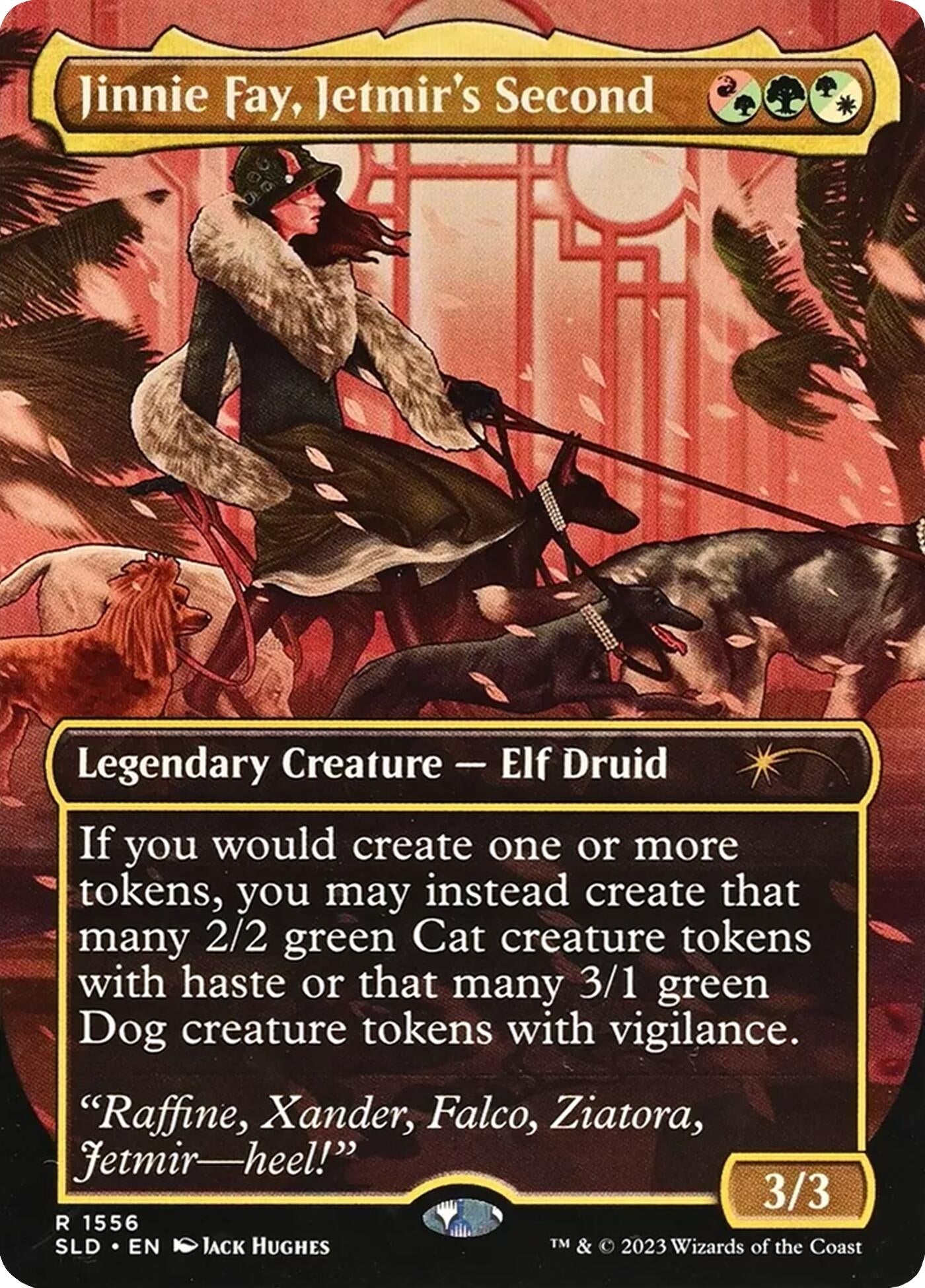 Image for Jinnie Fay, Jetmir's Second (Display Commander) - Thick Stock (1556) [Secret Lair Drop Series] - Magic: The Gathering