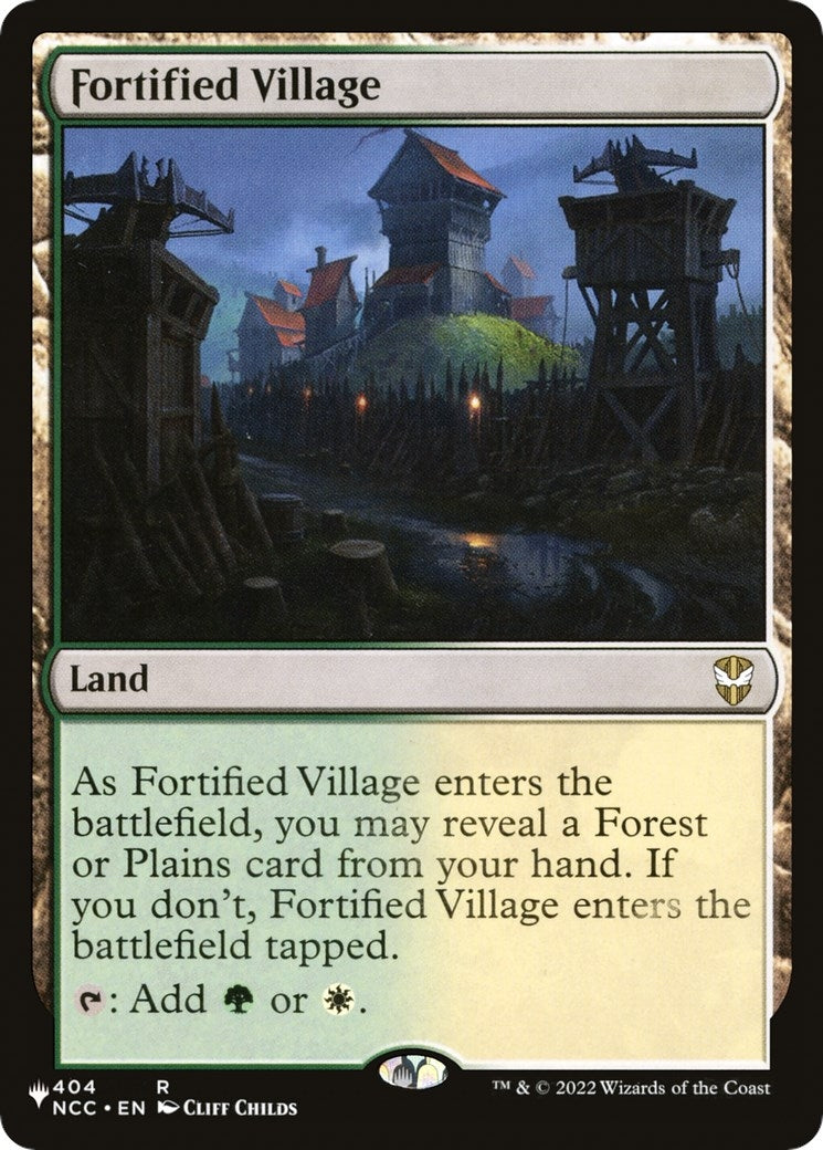 Image for Fortified Village (404/093) [The List Reprints] - Magic: The Gathering