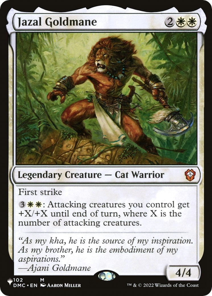 Image for Jazal Goldmane (102/048) [The List Reprints] - Magic: The Gathering