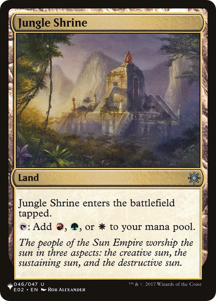 Image for Jungle Shrine (E02) (046/047) [The List Reprints] - Magic: The Gathering