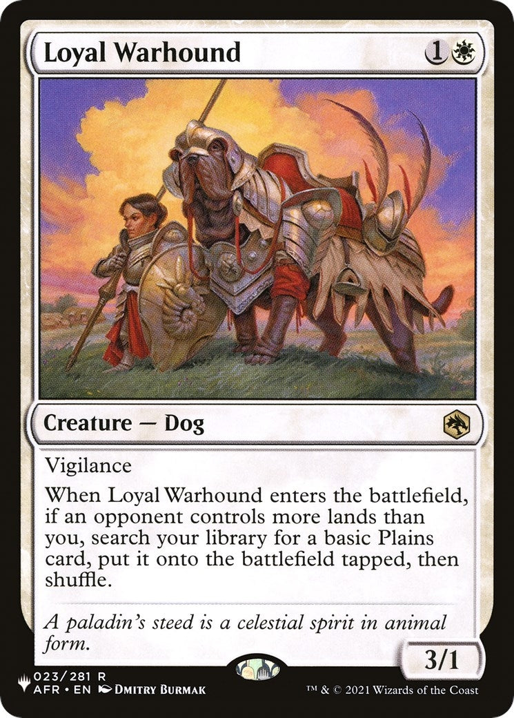 Image for Loyal Warhound (023/281) [The List Reprints] - Magic: The Gathering