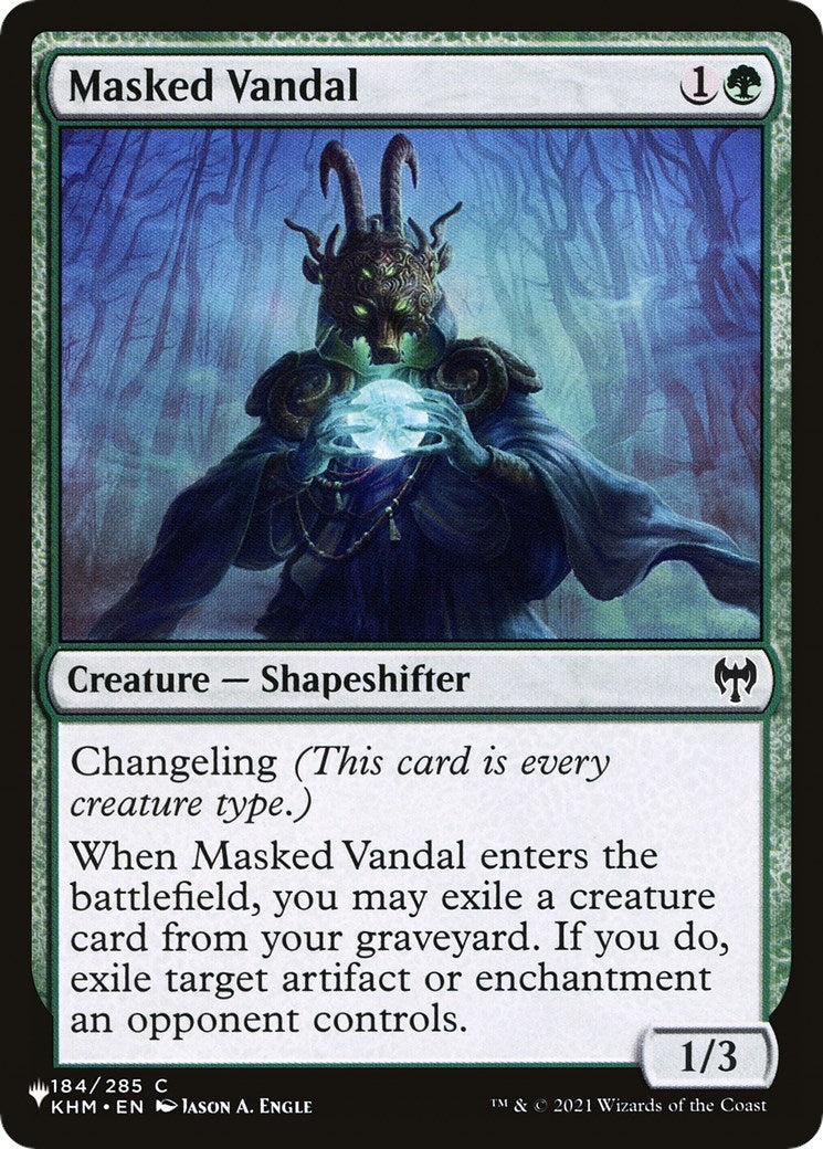 Image for Masked Vandal (184) [The List Reprints] - Magic: The Gathering