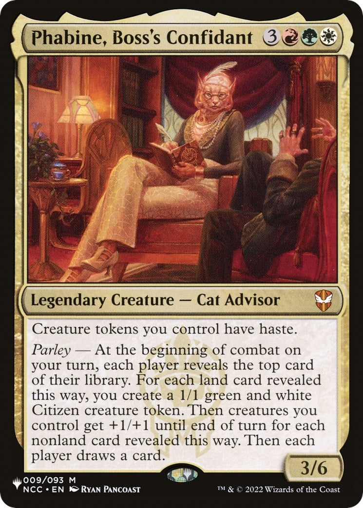 Image for Phabine, Boss's Confidant (009/093) [The List Reprints] - Magic: The Gathering