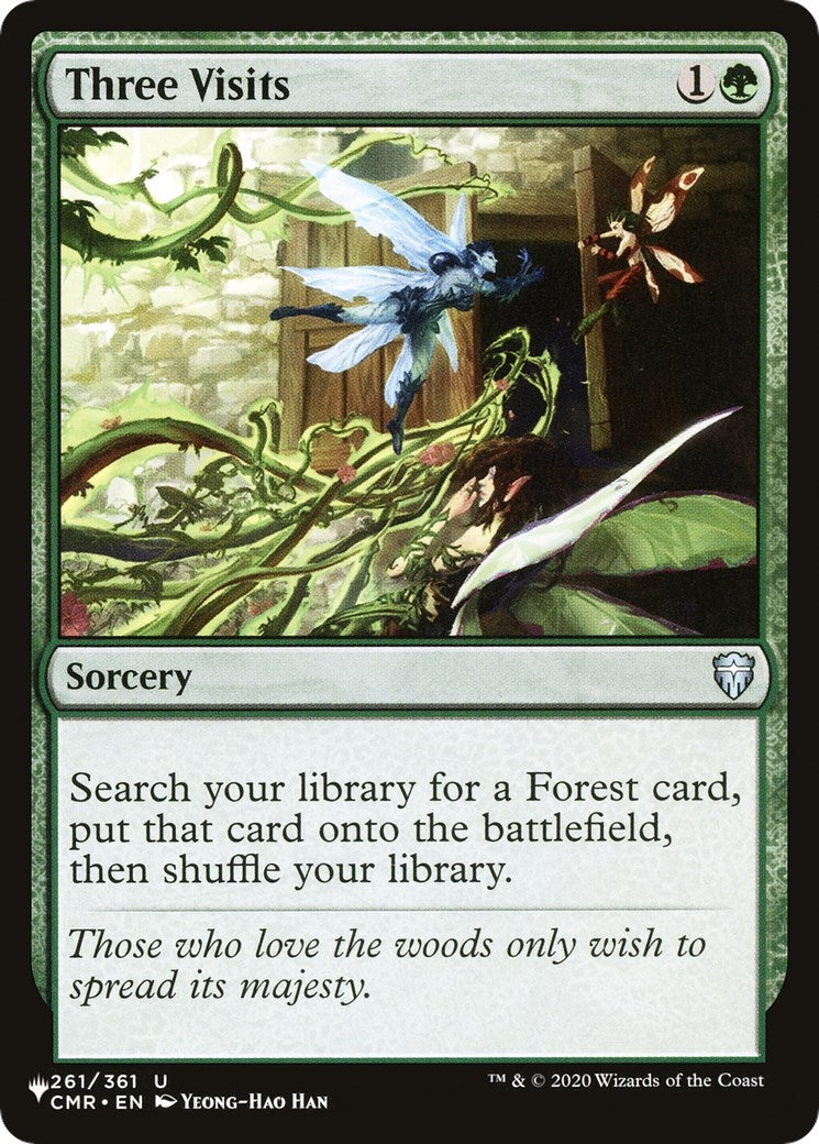 Image for Three Visits (261/361) [The List Reprints] - Magic: The Gathering