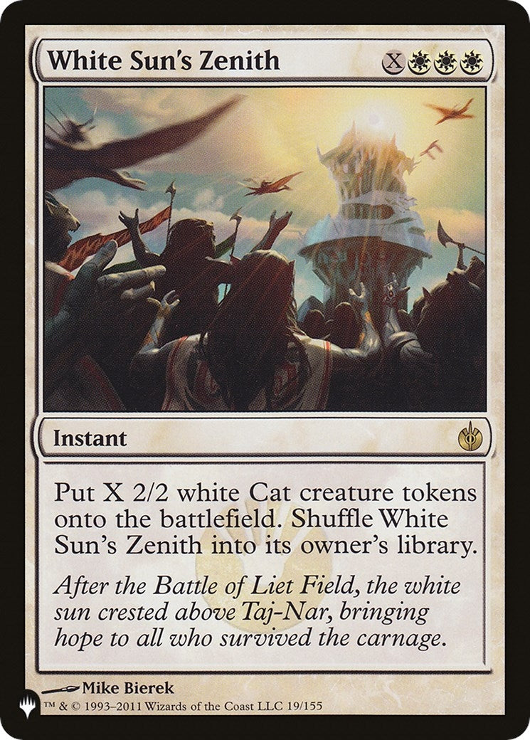 Image for White Sun's Zenith (19/155) [The List Reprints] - Magic: The Gathering