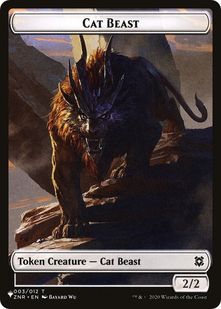 Image for Cat Beast // Rat Double-Sided Token (3 // 3) [The List Reprints] - Magic: The Gathering