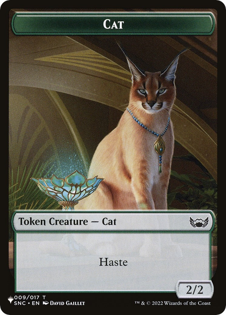 Cat (009) // Rat Double-Sided Token (9 // 3) [The List Reprints Tokens]