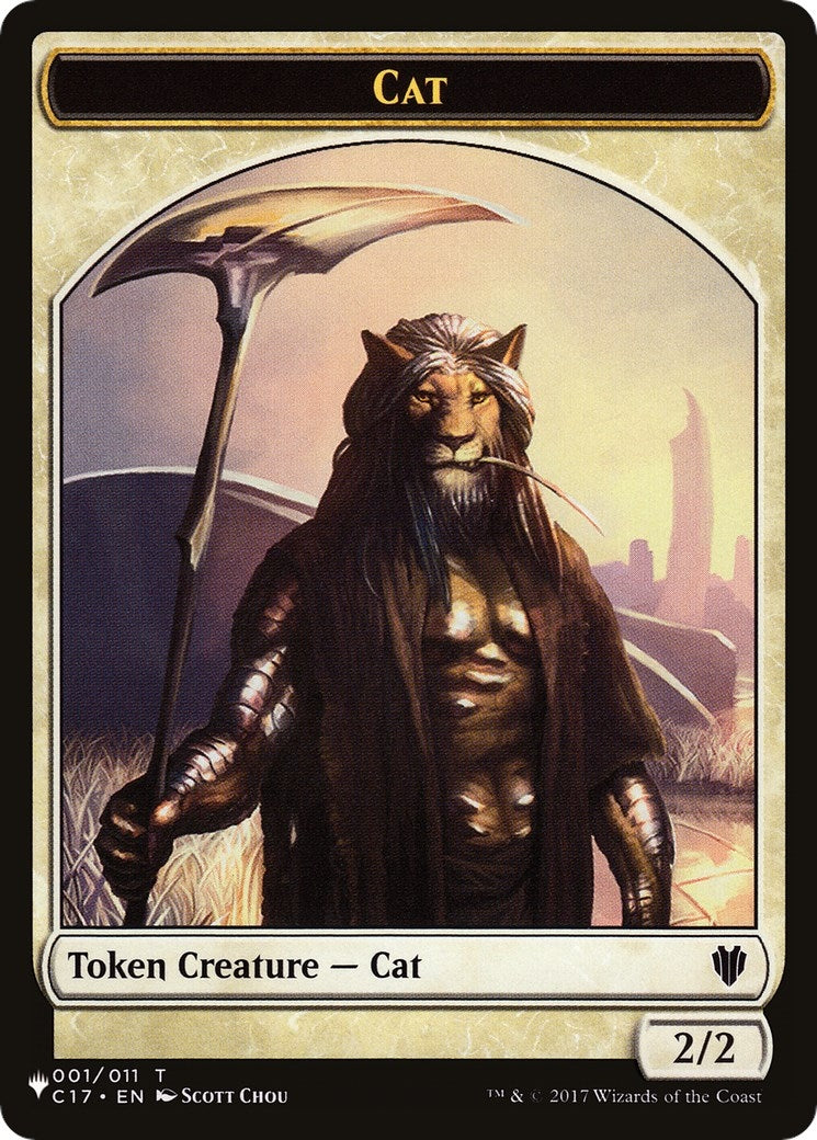 Image for Cat (001) // Dog Double-Sided Token (1 // 10) [The List Reprints] - Magic: The Gathering