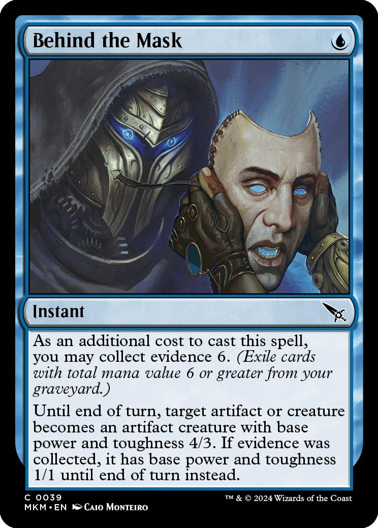 Image for Behind the Mask (39) [Murders at Karlov Manor] - Magic: The Gathering