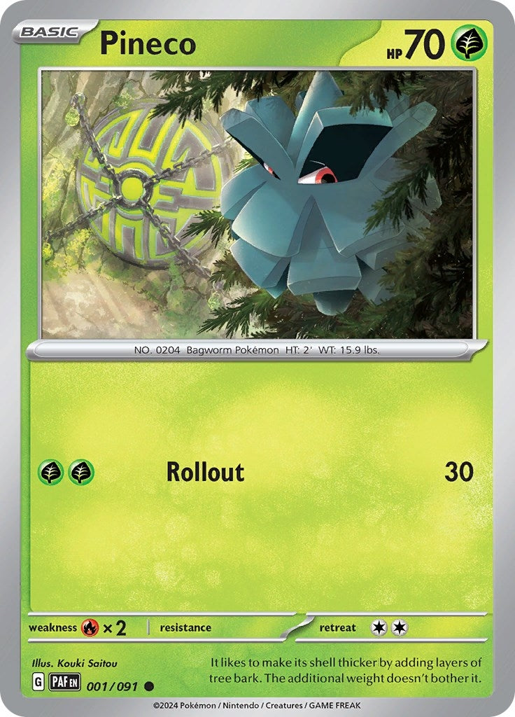 Image for Pineco (001/091) [SV: Paldean Fates] - Pokemon