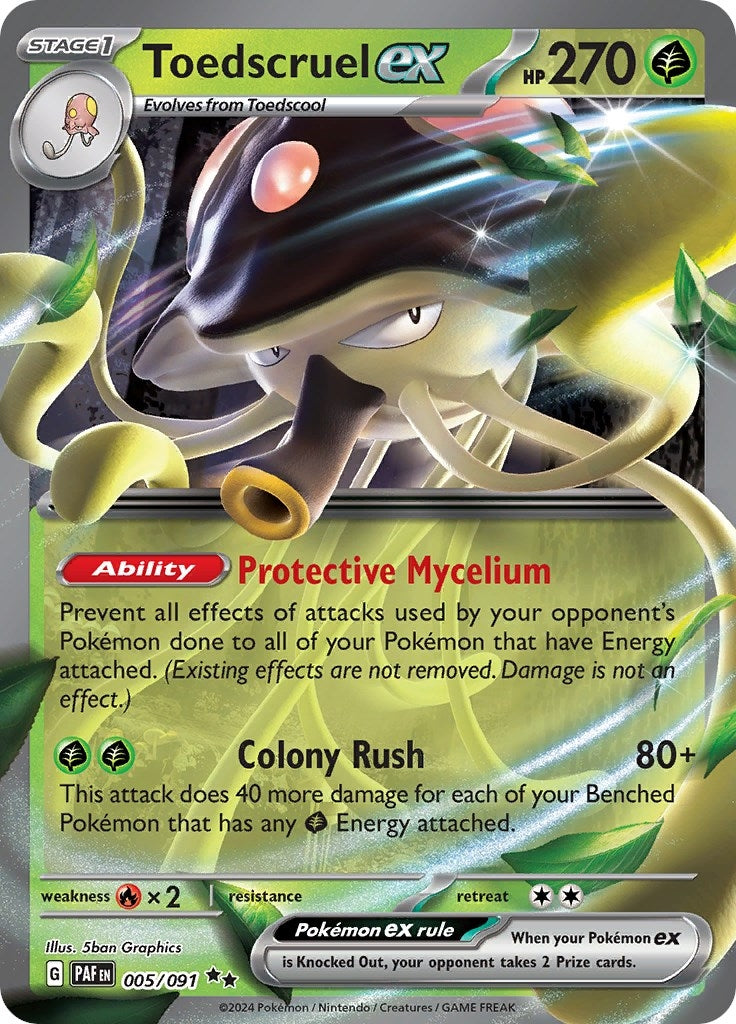 Image for Toedscruel ex (005/091) [SV: Paldean Fates] - Pokemon