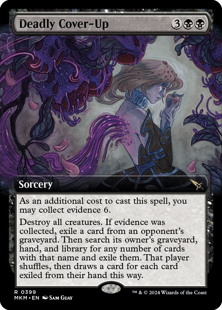 Image for Deadly Cover-Up (Extended Art) (399) [Murders at Karlov Manor] - Magic: The Gathering