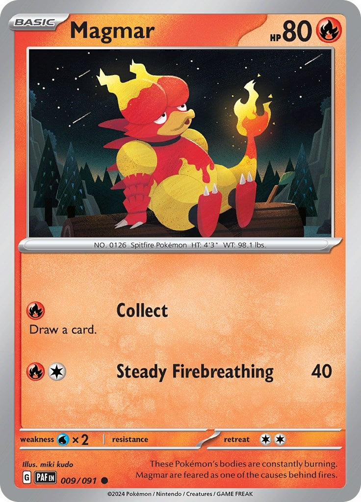 Image for Magmar (009/091) [SV: Paldean Fates] - Pokemon