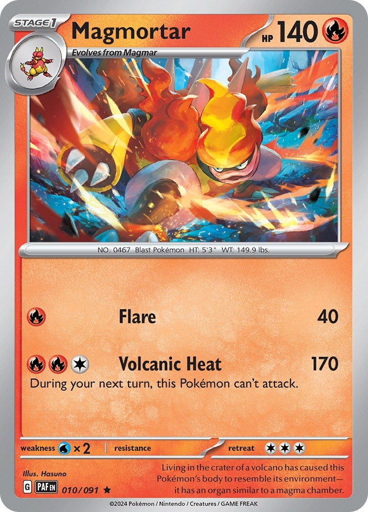 Image for Magmortar (010/091) [SV: Paldean Fates] - Pokemon