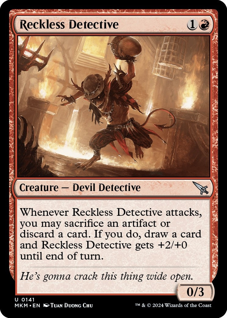 Image for Reckless Detective (141) [Murders at Karlov Manor] - Magic: The Gathering