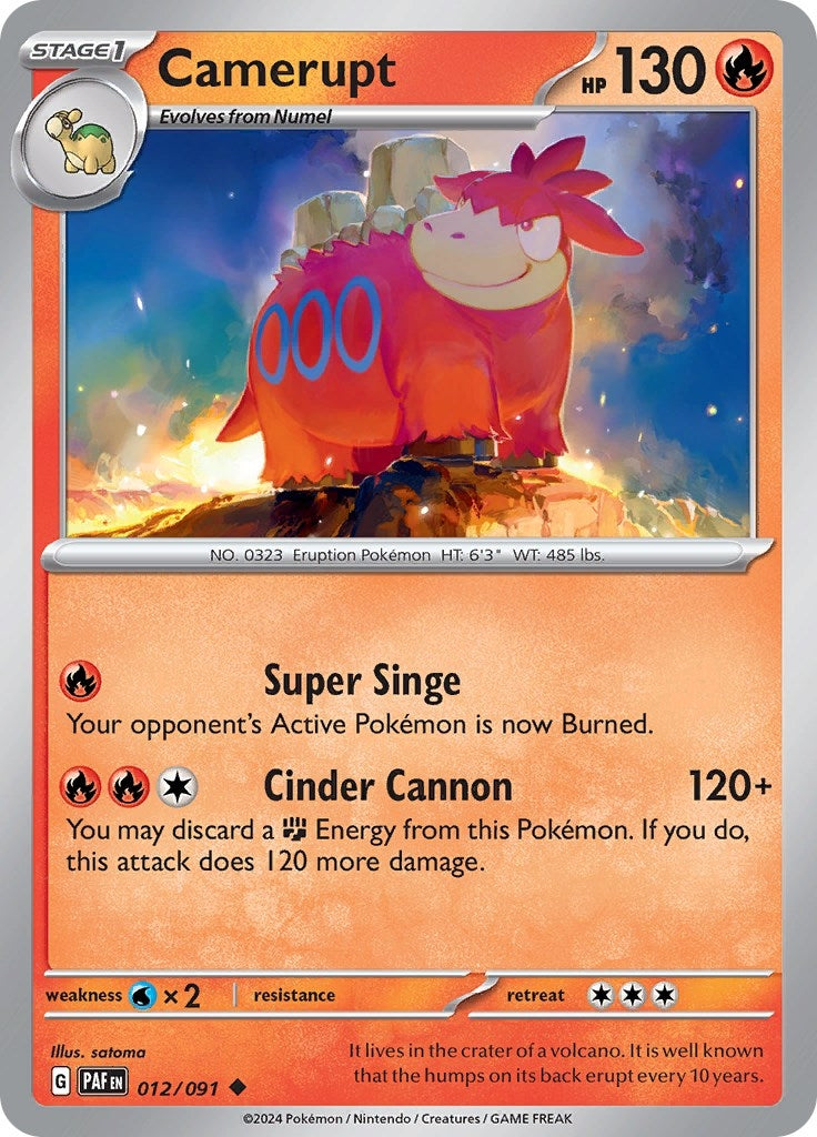 Image for Camerupt (012/091) [SV: Paldean Fates] - Pokemon