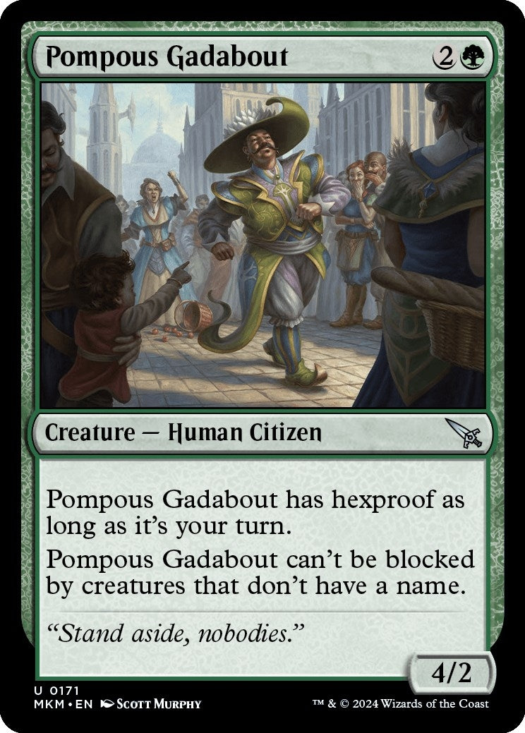 Image for Pompous Gadabout (171) [Murders at Karlov Manor] - Magic: The Gathering