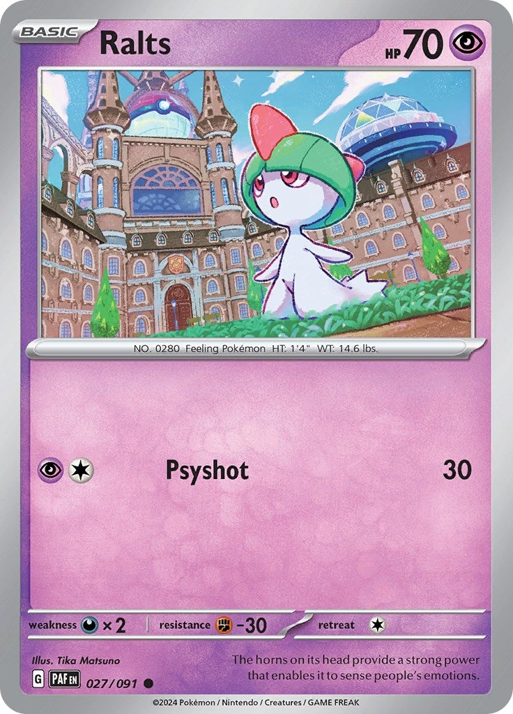 Image for Ralts (027/091) [SV: Paldean Fates] - Pokemon