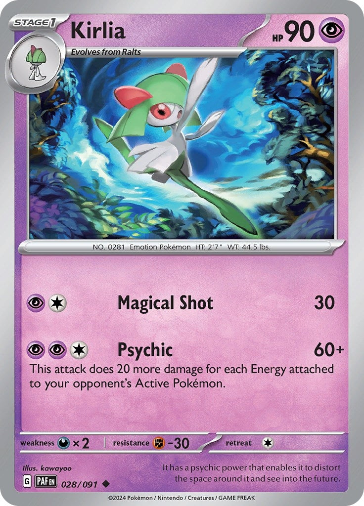 Image for Kirlia (028/091) [SV: Paldean Fates] - Pokemon