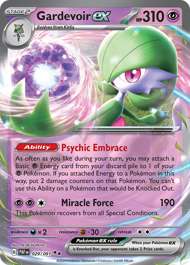 Image for Gardevoir ex (029/091) [SV: Paldean Fates] - Pokemon