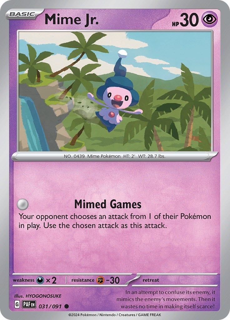 Image for Mime Jr. (031/091) [SV: Paldean Fates] - Pokemon