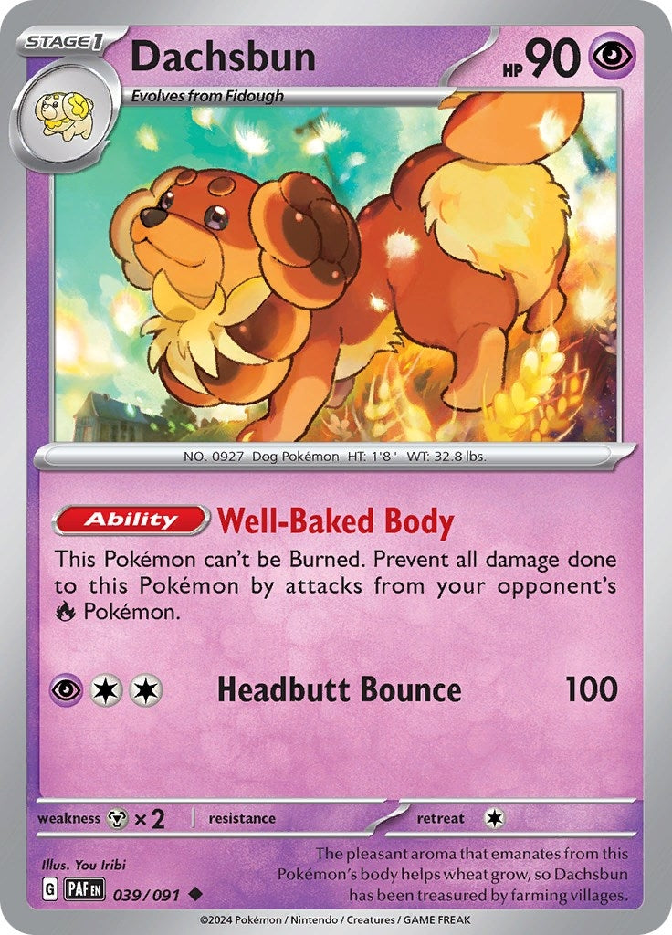 Image for Dachsbun (039/091) [SV: Paldean Fates] - Pokemon