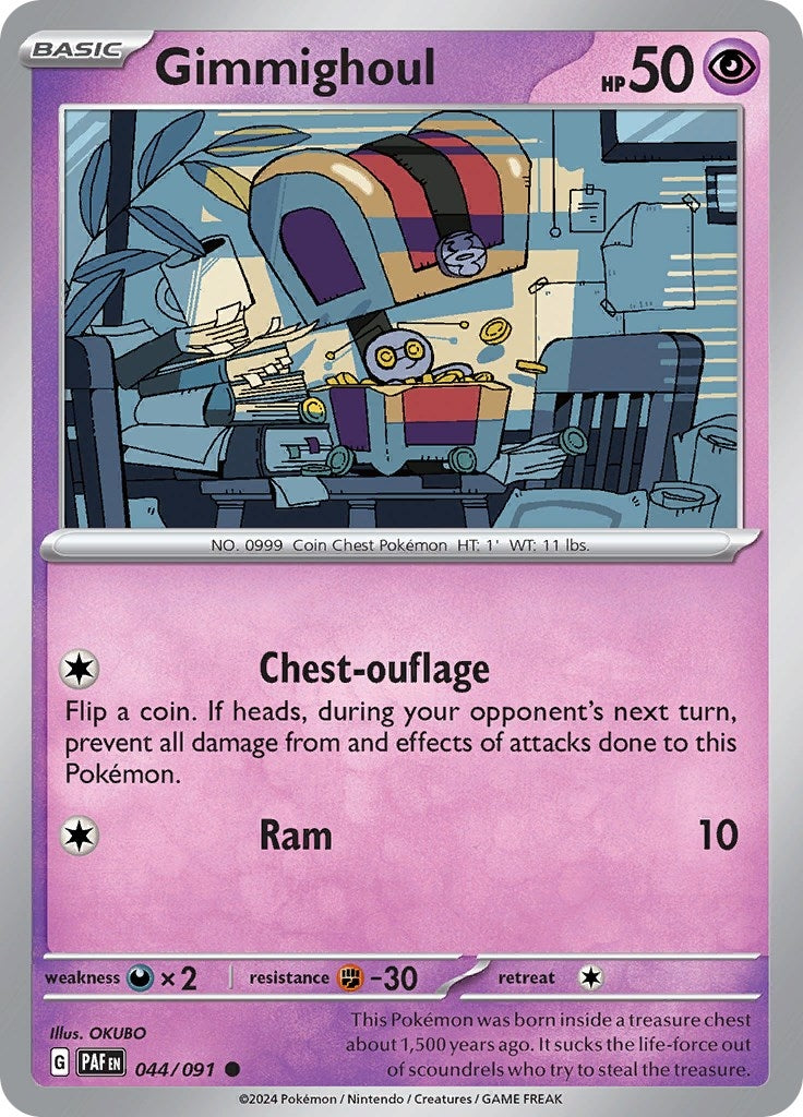 Image for Gimmighoul (044/091) [SV: Paldean Fates] - Pokemon