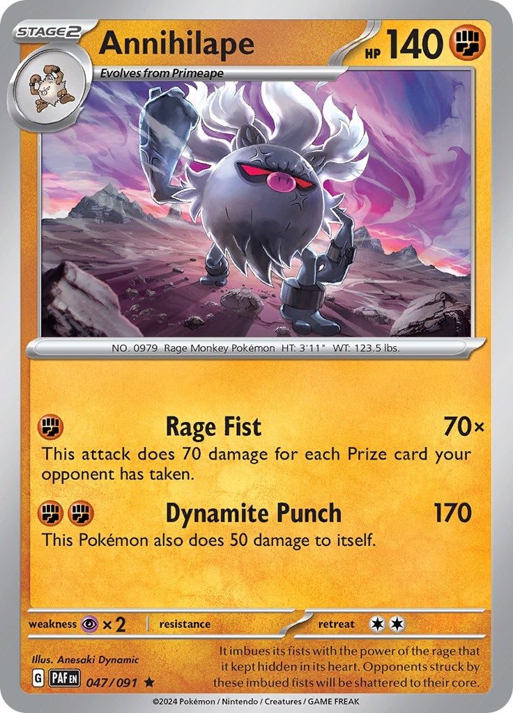 Image for Annihilape (047/091) [SV: Paldean Fates] - Pokemon