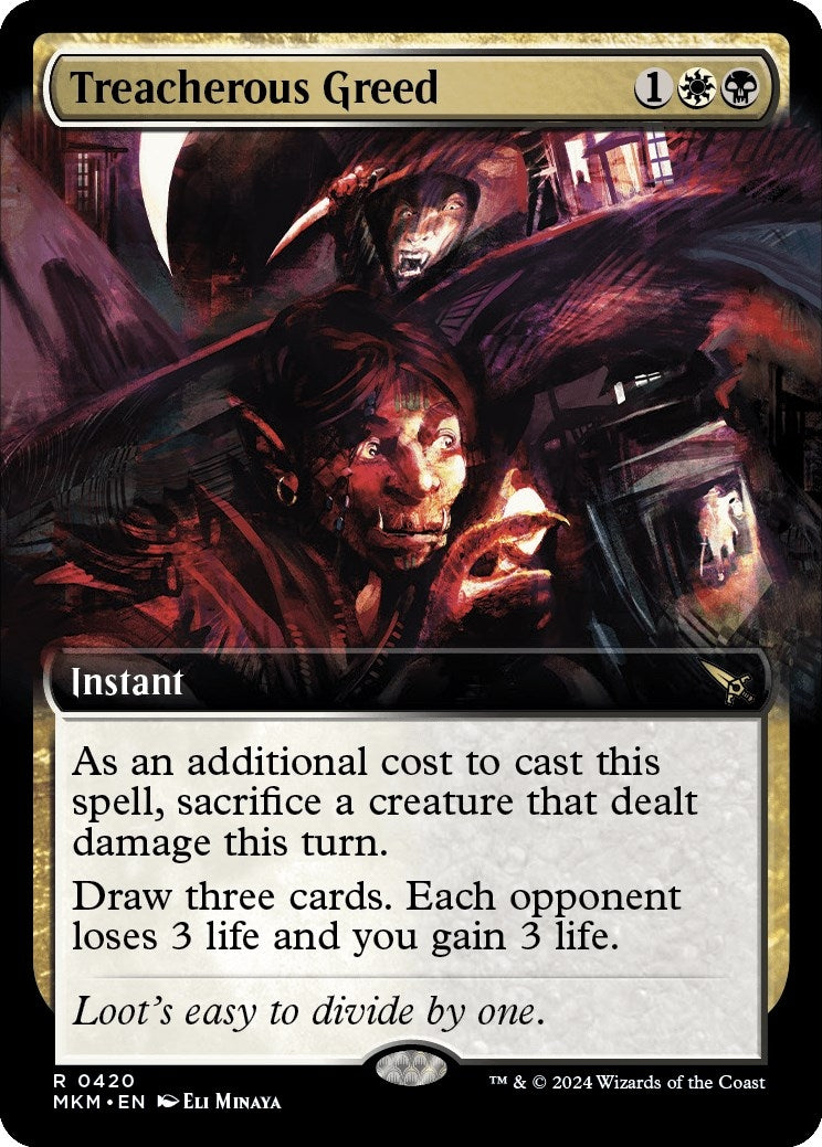 Image for Treacherous Greed (Extended Art) (420) [Murders at Karlov Manor] - Magic: The Gathering