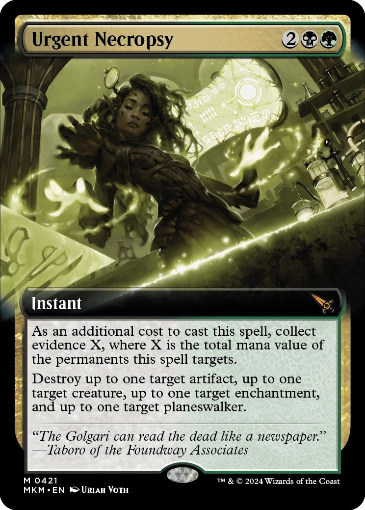 Image for Urgent Necropsy (Extended Art) (421) [Murders at Karlov Manor] - Magic: The Gathering