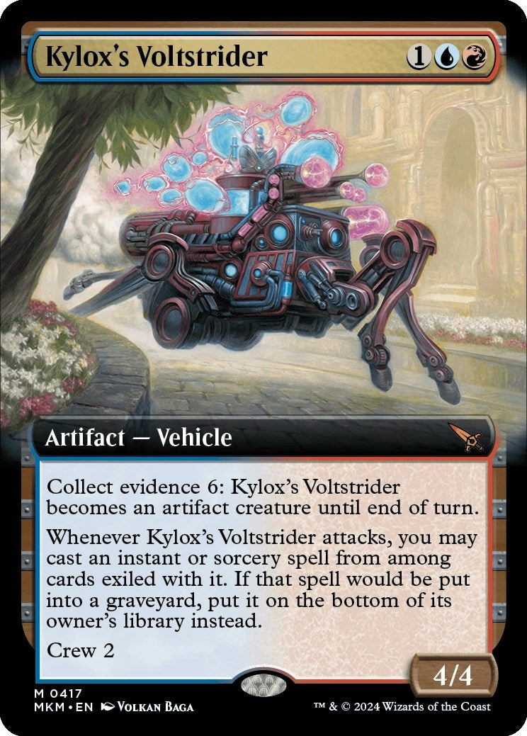 Image for Kylox's Voltstrider (Extended Art) (417) [Murders at Karlov Manor] - Magic: The Gathering