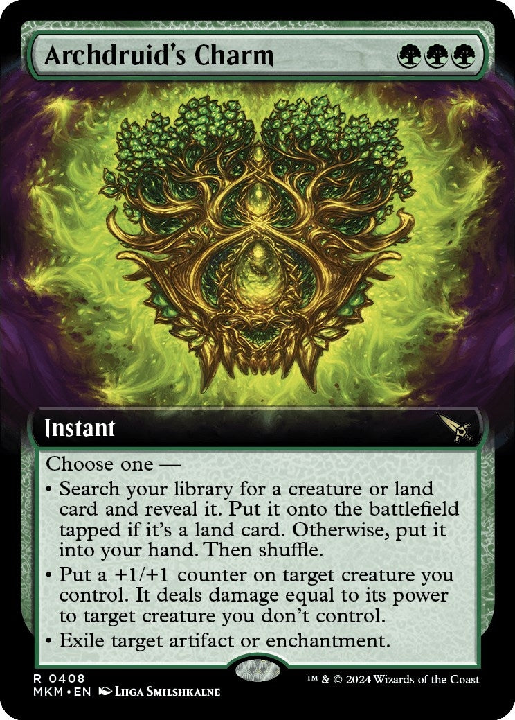 Image for Archdruid's Charm (Extended Art) (408) [Murders at Karlov Manor] - Magic: The Gathering