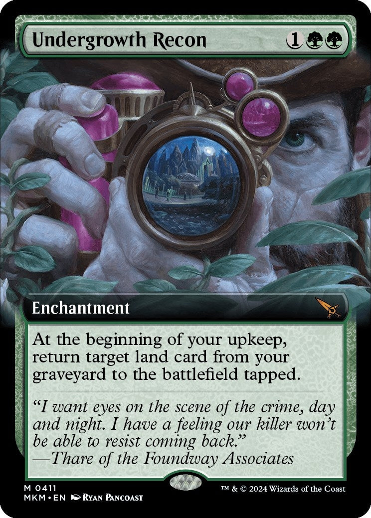 Image for Undergrowth Recon (Extended Art) (411) [Murders at Karlov Manor] - Magic: The Gathering